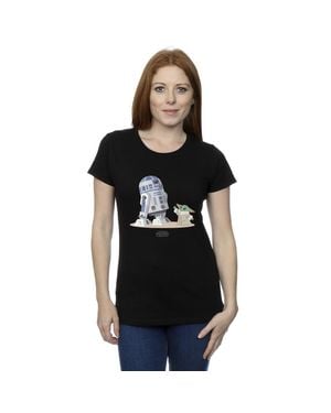 Star Wars "The Mandalorian" T-Shirt Für Damen - Schwarz