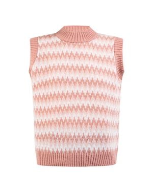 Usha Strickpullunder Damen Rosa Mehrfarbig - Pink
