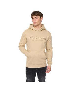 Crosshatch "Haromere" Kapuzenpullover Für Herren (Steinfarben) - Natur