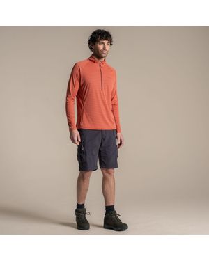 Craghoppers Pullover Für Herren, Mit Halbem Reißverschluss, Nosilife (Dunkle Sahara) - Rot