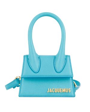 Jacquemus Le Chiquito Turkisblaue Minitasche