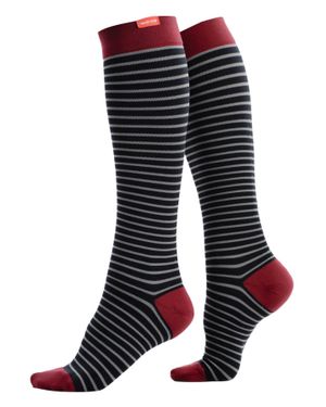 VIM & VIGR Abgestufte Kompressionssocken 30-40 Mmhg Mit Nylon Für Männer & Frauen - Schwarz