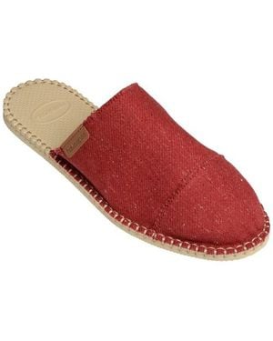 Havaianas "Origine" Espadrillen Für Damen, Denim, Flach - Rot