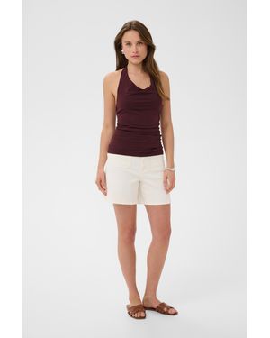 Kaffe Jerseytop Kaolea Jerseytop Tight Fit - Rot