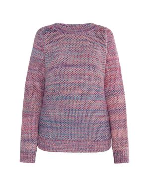 IZIA Strickpullover Damen Rosa Mehrfarbig - Lila