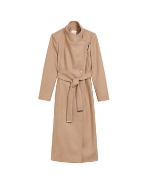 Ted Baker Rosell Langer Wollmantel - Natur
