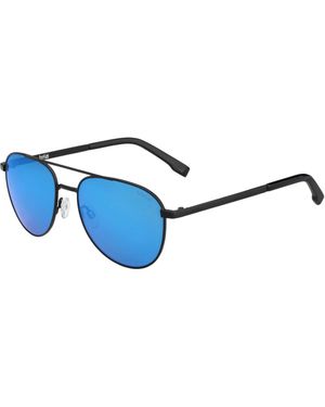 Bollé Bollé Evel Schwarze Matte Aviator-Sonnenbrille - Blau