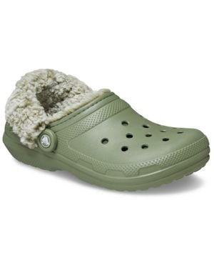 Crocs™ Classic Fleece-Futter Textil-Mischung Herren Cargo-Clogs - Grün