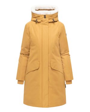 Navahoo Damen Winterparka Bibber-Beauty Mit Teddyfutter - Gelb