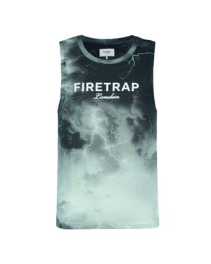 Firetrap Top Für Herren, Ärmellos (Dunkel) - Grün
