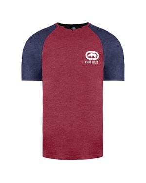 Ecko' Unltd Schattenmänner Burgunder T-Shirt - Rot