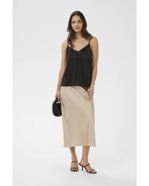 Kaffe Ärmellose Bluse Kalotte Ärmellose Bluse Regular Fit - Schwarz