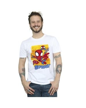 Marvel "Spidey And His Amazing Friends" T-Shirt Für Herren - Weiß