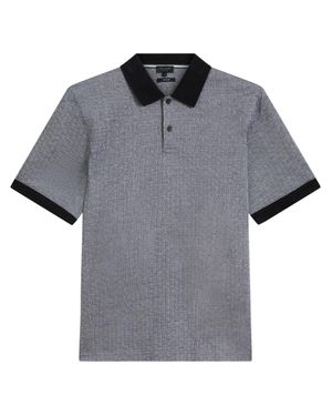 Ted Baker Auguso Regular Tonal Jacquard Poloshirt - Grau