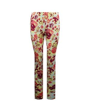 Vans Von Der Wand Stretch Taille Gedruckte Blumen Frauen Leggings Vn0Ybncva - Rot