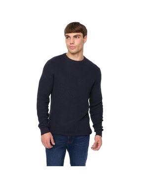 Crosshatch "Jampster" Sweatshirt Für Herren, Rundhalsausschnitt, Jerseyware - Blau