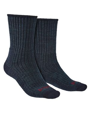 Bridgedale Herren Wandern Midweight Merinowolle Socken - Blau