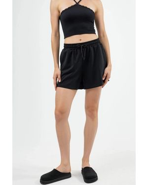 Busem Elastische Modal-Shorts Mit Taschen - Schwarz