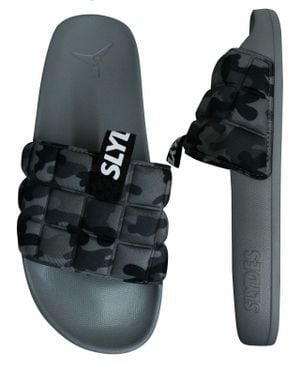 Slydes Verblasst Graue Männerschieber - Schwarz