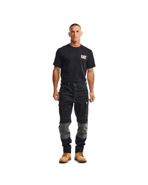 Caterpillar Essential Knie-Taschen Stretch Holster Polyester Herren Schwarze Outdoor-Hosen