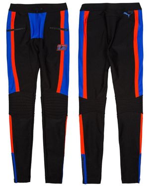 PUMA X Rihanna Fenty Scuba Damen Schwarze Biker-Leggings - Blau