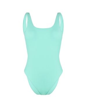 GYMSHARK Open Back Badeanzug Offen - Blau