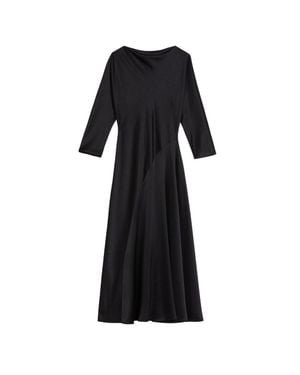 Ted Baker Schwarzes Midikleid Von Avelli Mit Geschwungenen Ziernähten
