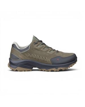 Ecco Leather Waterproof Hiking Trainer Sneaker Schuhe – Receptor Xp - Grau
