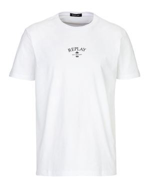 Replay T-Shirt Basic Trikot 30/1 - Weiß