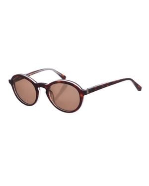 Zen Z427 Runde Form Acetat-Sonnenbrille - Braun