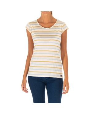 Met Kurzarm-T-Shirt Mit Rundhalsausschnitt Für Frauen 10Dmc0121 - Blau