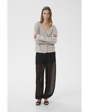 Karen By Simonsen Strickjacke Kberis Strickjacke Feminine - Weiß