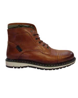 Firetrap "Aubin Mess" Gesteppt Stiefeletten Für Jungen, Leder, Stichdetail (Hellbraun)