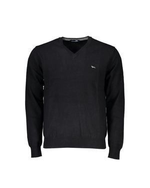 Harmont & Blaine V-Ausschnitt Strickpullover Im Casual-Stil - Schwarz