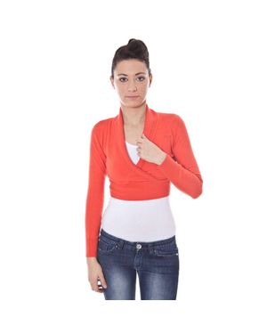 Datch Strick V-Ausschnitt Cardigan - Rot