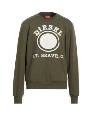 DIESEL Grunes -Sweatshirt Mit Punkt-Logo - Grün
