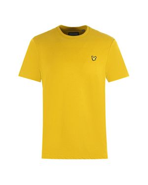 Lyle & Scott Rückseitendruck Frühling Moos T-Shirt - Gelb