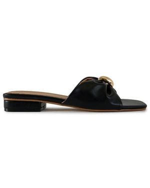 V.Gan February Trim Slide Sandalen - Schwarz