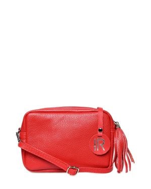 Isabella Rhea Rindsledertasche - Rot