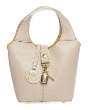 Isabella Rhea Rindsledertasche - Natur