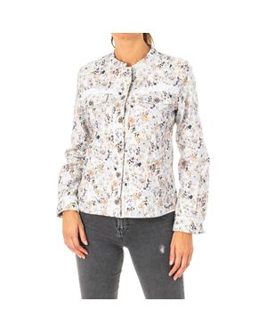 La Martina Langarmjacke Mit Innenfutter Lwo005 Frau - Weiß