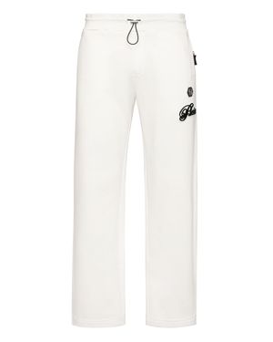 Philipp Plein Jogginghosen Signature - Weiß