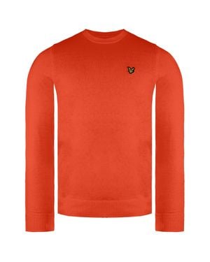 Lyle & Scott Merino Herren Pullover - Rot