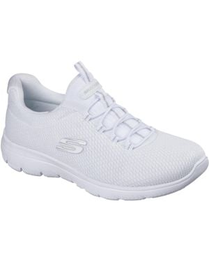 Skechers Summits Sommer Blush Textil Damen Weiße Sneaker