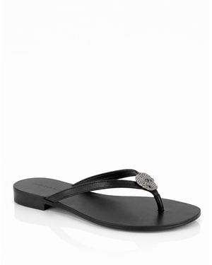 Philipp Plein Flip-Flops Skull - Weiß