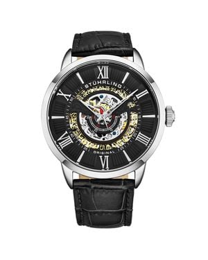 Stuhrling Schwarz Und Delphi Automatik 44Mm - Grau