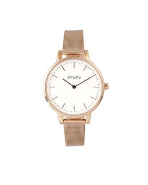 Simplify Vereinfachen Sie Die 5800 Mesh-Armbanduhr - Weiß