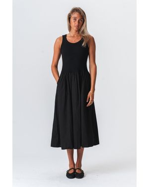 TeeShoppen Hanna Kleid - Schwarz
