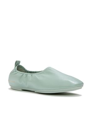 Fitflop X Pantone Delicato Ballerina Leder Damen Schuhe - Grün