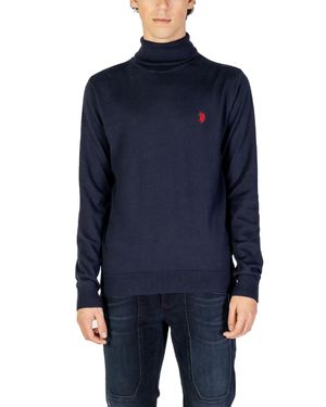 U.S. POLO ASSN. Rollkragenpullover Classic Fit - Blau